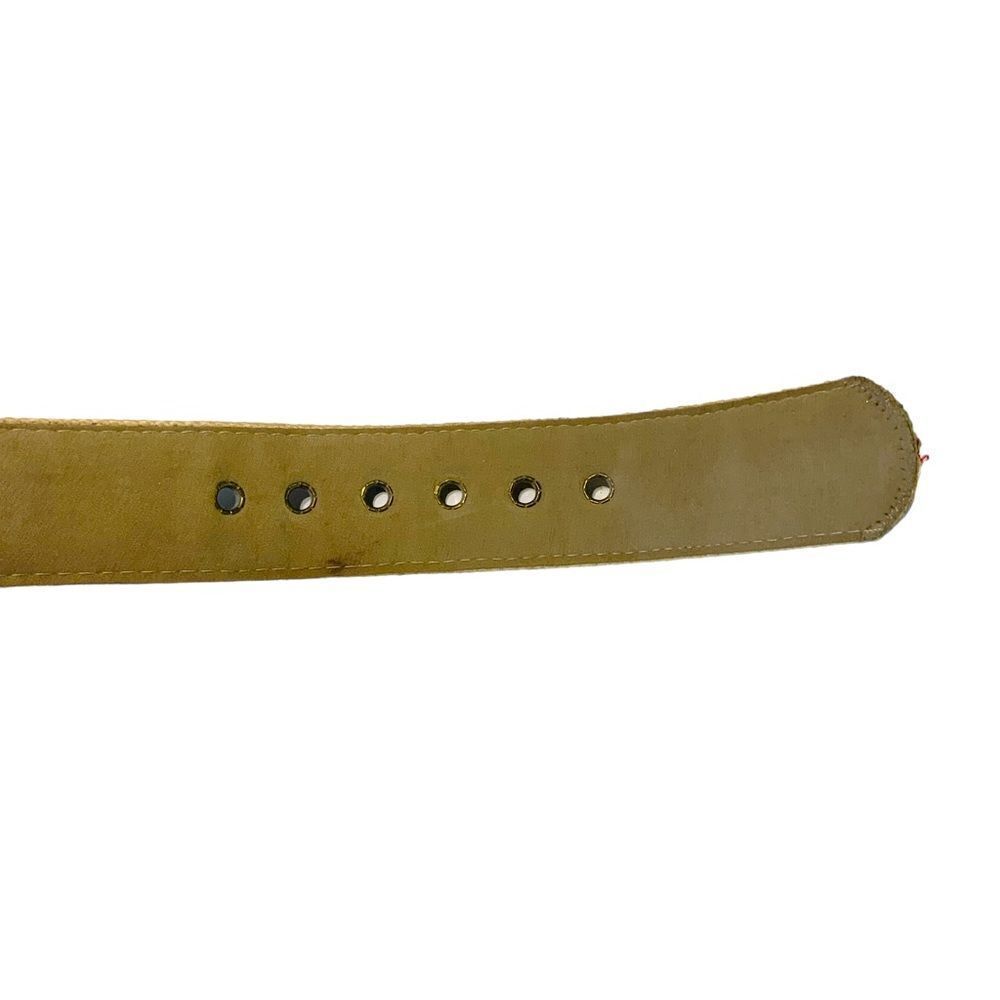 Embroidered Unique Asian Themed Tan Multi-Color Belt - Picture 7 of 10